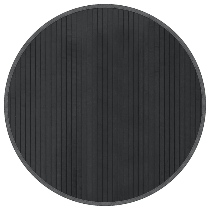 Covor rotund, gri, 60 cm, bambus - WALTI WALTI