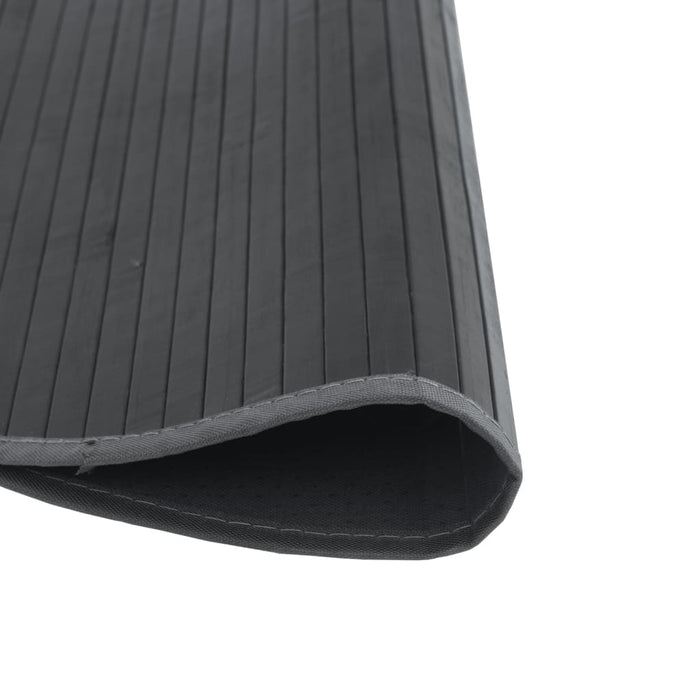 Covor rotund, gri, 60 cm, bambus - WALTI WALTI