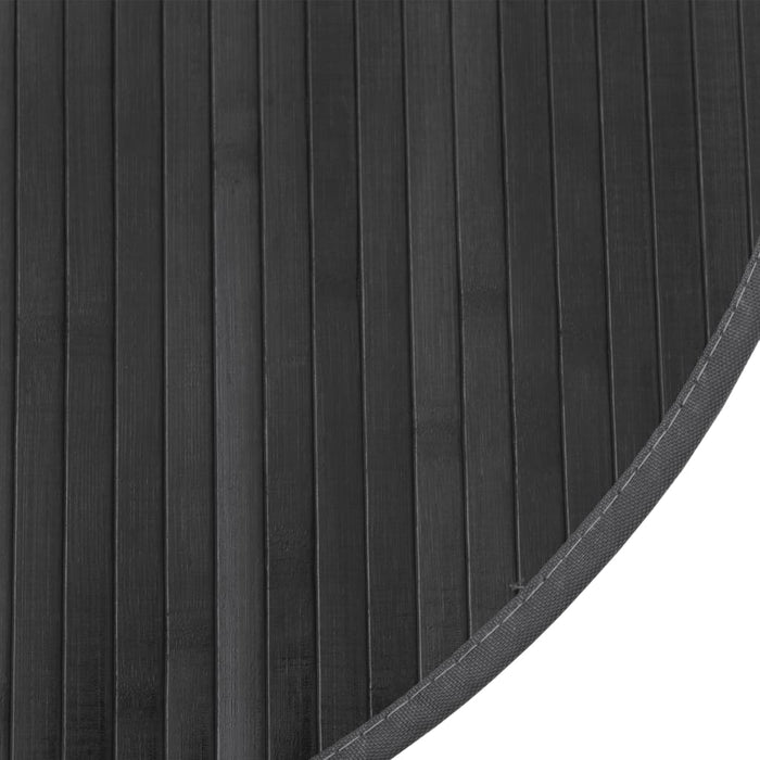 Covor rotund, gri, 60 cm, bambus - WALTI WALTI