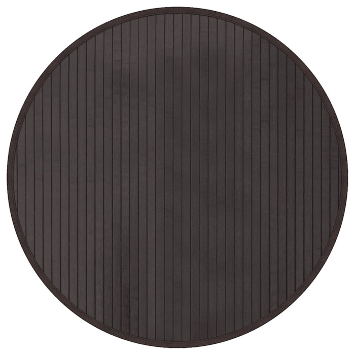 Covor rotund, maro închis, 60 cm, bambus - WALTI WALTI