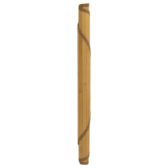 Covor rotund, negru, 80 cm, bambus - WALTI WALTI