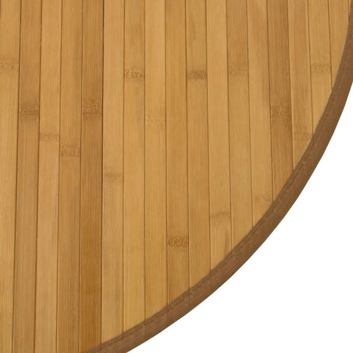 Covor rotund, negru, 80 cm, bambus - WALTI WALTI