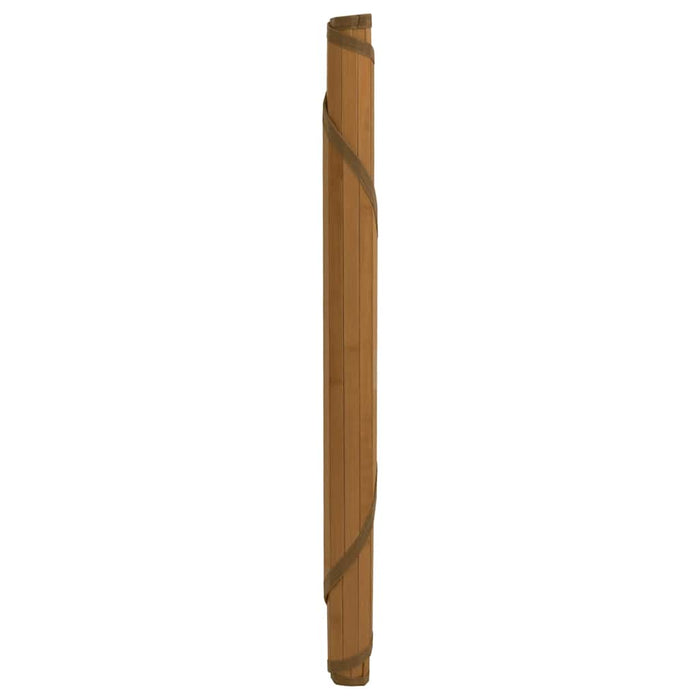 Covor rotund, maro, 80 cm, bambus - WALTI WALTI