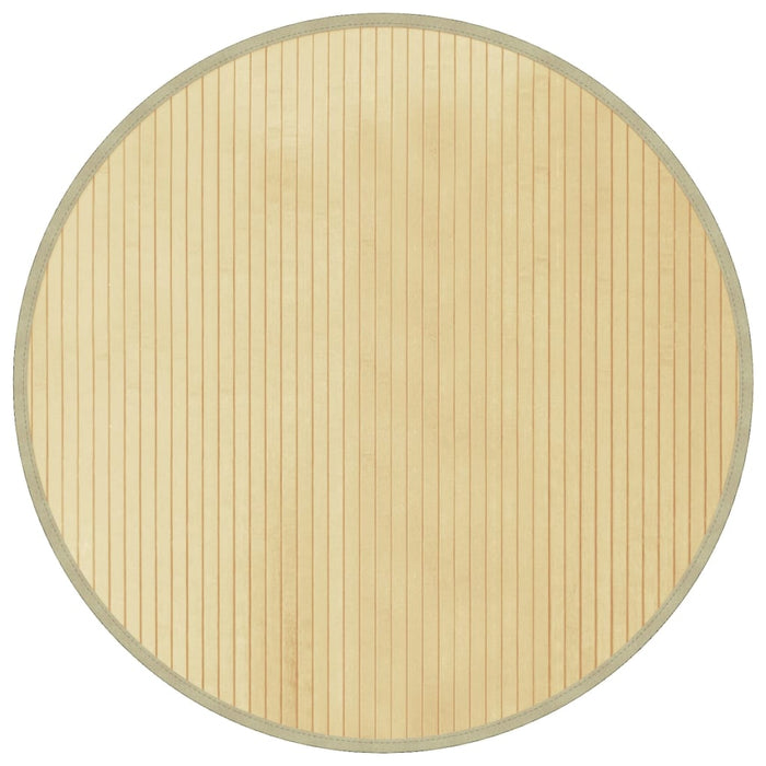 Covor rotund, natural deschis, 80 cm, bambus - WALTI WALTI
