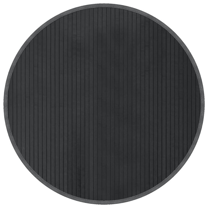 Covor rotund, gri, 80 cm, bambus - WALTI WALTI