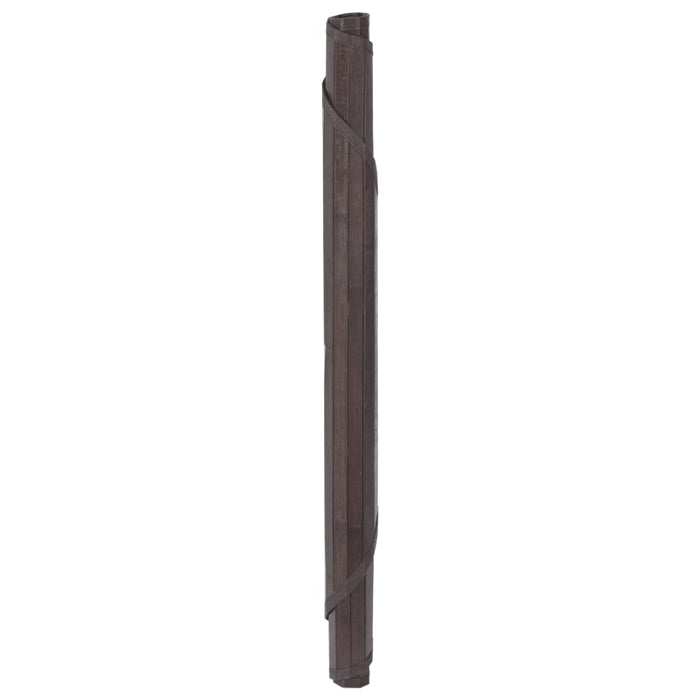 Covor rotund, maro închis, 80 cm, bambus - WALTI WALTI