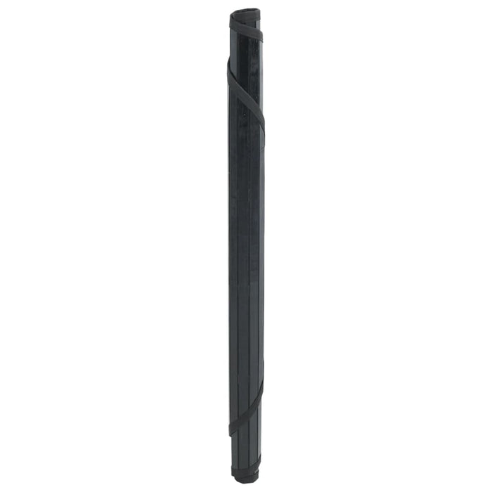 Covor rotund, negru, 100 cm, bambus - WALTI WALTI
