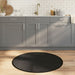 Covor rotund, negru, 100 cm, bambus - WALTI WALTI