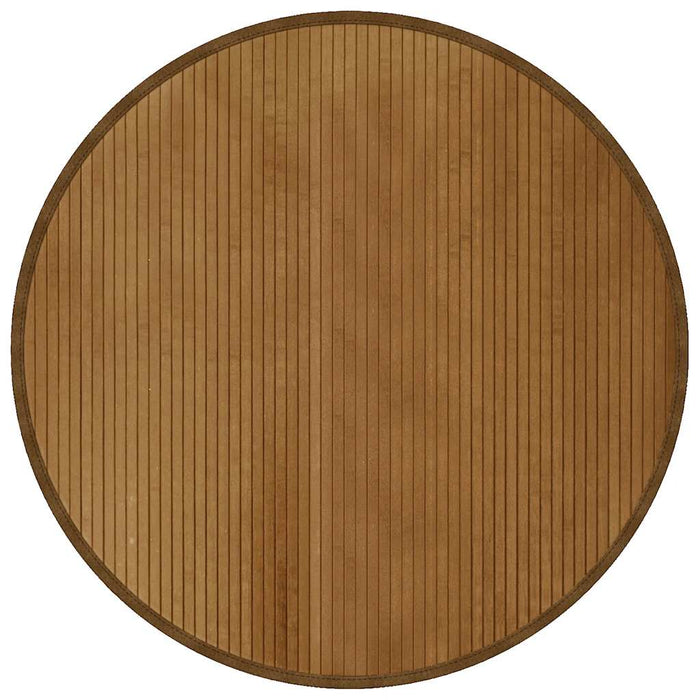 Covor rotund, maro, 100 cm, bambus - WALTI WALTI