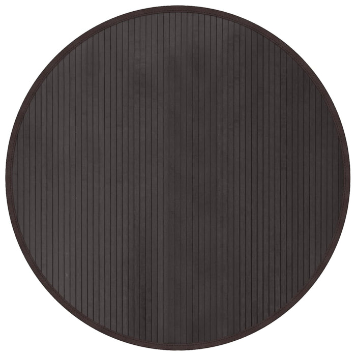 Covor rotund, maro închis, 100 cm, bambus - WALTI WALTI
