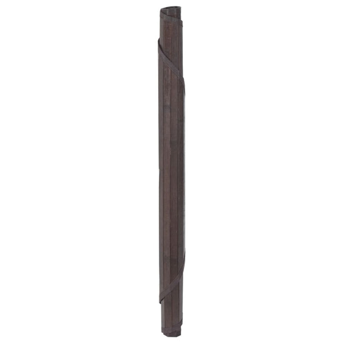 Covor rotund, maro închis, 100 cm, bambus - WALTI WALTI