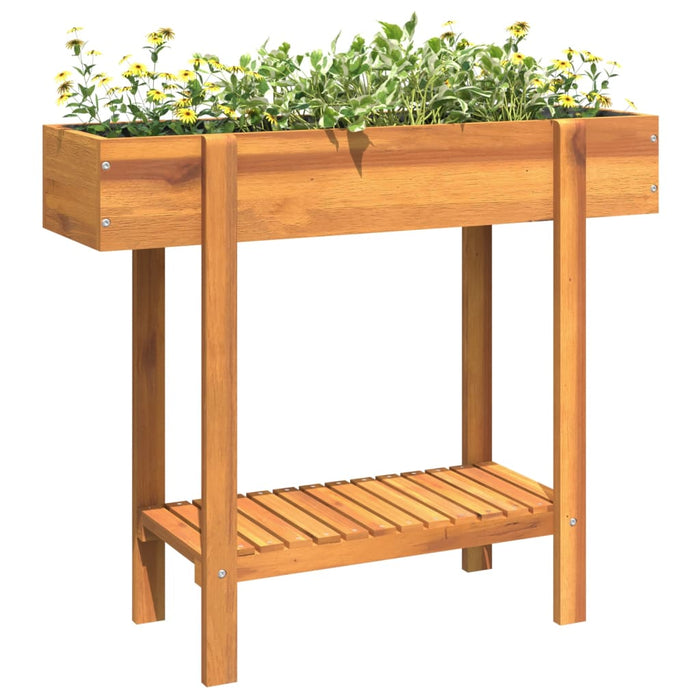 Strat înălțat de grădină, 90x30x75 cm, lemn masiv de acacia - WALTI WALTI