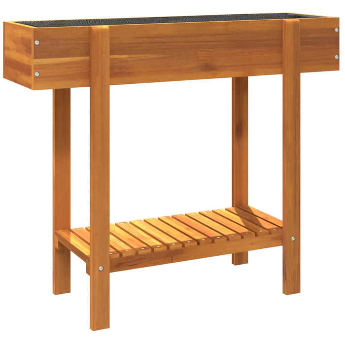 Strat înălțat de grădină, 90x30x75 cm, lemn masiv de acacia - WALTI WALTI