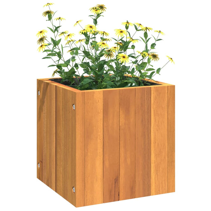 Jardinieră de grădină, 25x25x25 cm, lemn masiv de acacia - WALTI WALTI