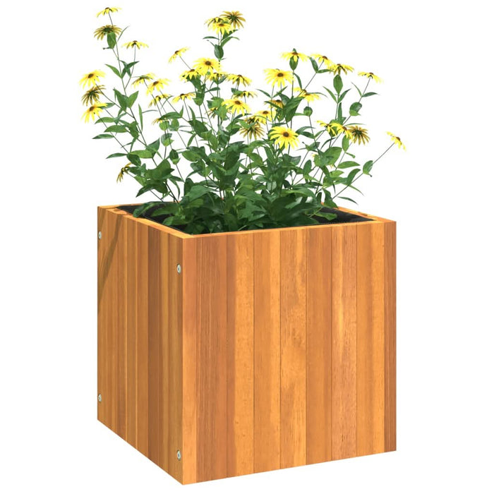 Jardinieră de grădină, 35x35x35 cm, lemn masiv de acacia - WALTI WALTI