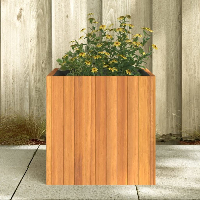 Jardinieră de grădină, 45x45x45 cm, lemn masiv de acacia - WALTI WALTI