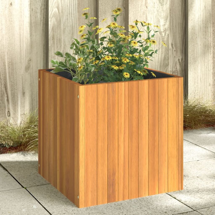 Jardinieră de grădină, 45x45x45 cm, lemn masiv de acacia - WALTI WALTI