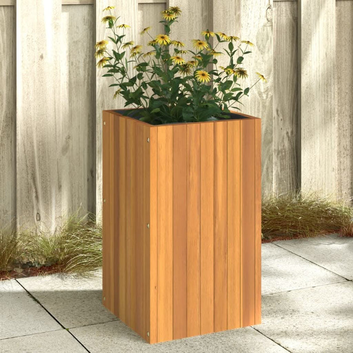 Jardinieră de grădină, 35x35x60 cm, lemn masiv de acacia - WALTI WALTI
