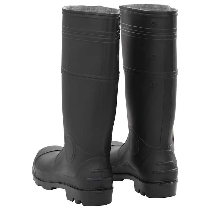 Cizme de ploaie, negru, PVC, mărime 45 WALTI