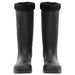Cizme de ploaie cu șosete detașabile, negru, mărime 45, PVC - WALTI WALTI