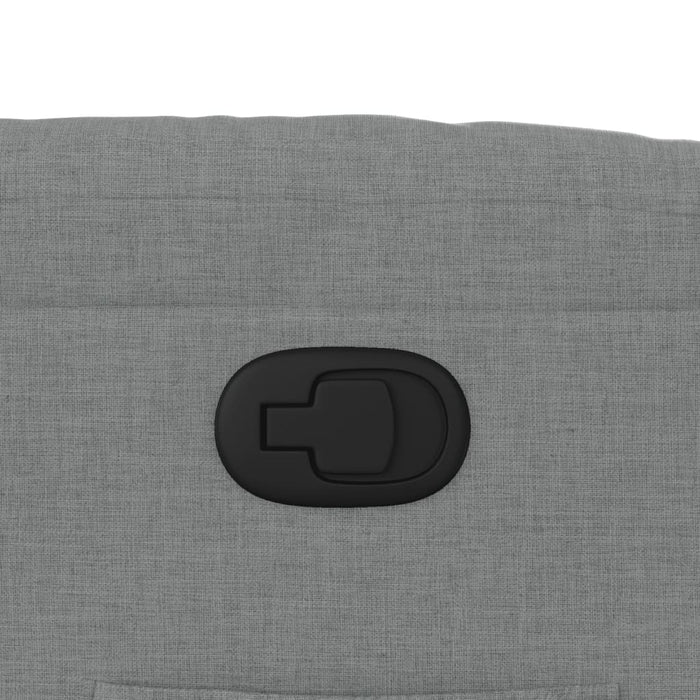 Fotoliu rabatabil, gri deschis, material textil - WALTI WALTI