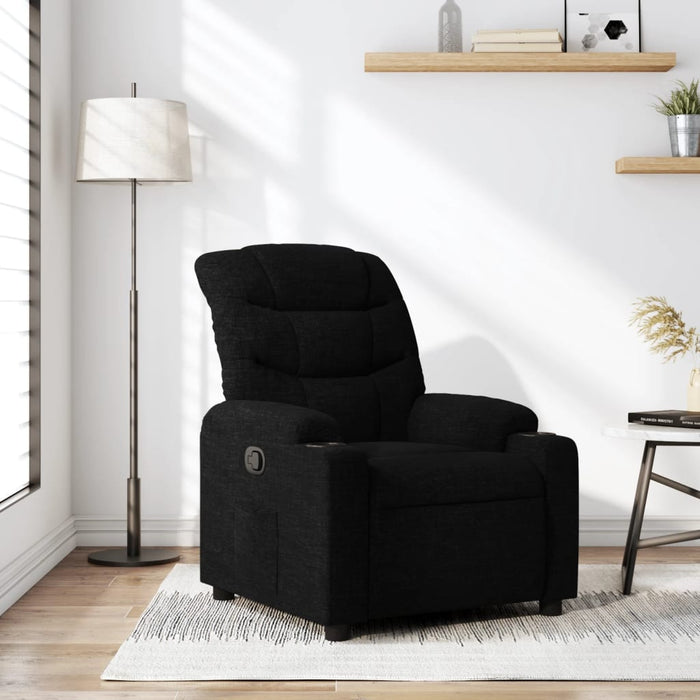 Fotoliu rabatabil, negru, material textil - WALTI WALTI
