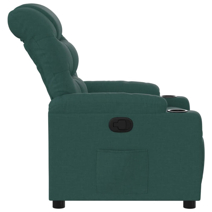 Fotoliu rabatabil, verde închis, material textil - WALTI WALTI