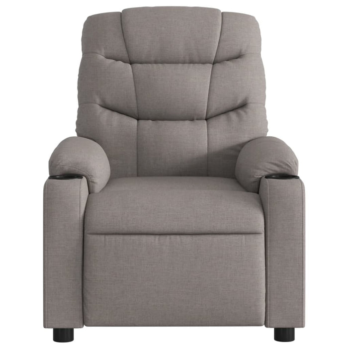 Fotoliu de masaj rabatabil, gri taupe, material textil - WALTI WALTI