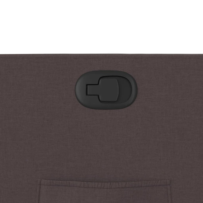 Fotoliu rabatabil, maro închis, material textil WALTI