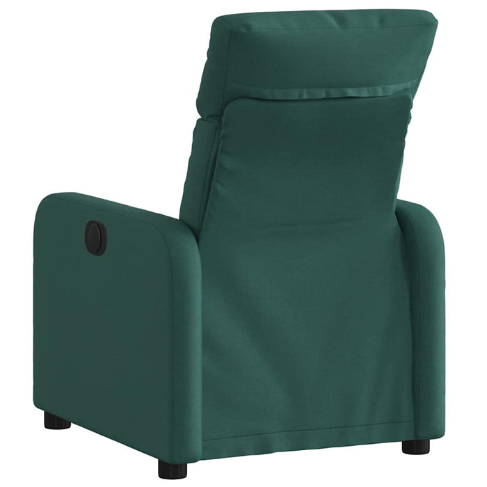 Fotoliu rabatabil, verde închis, material textil WALTI