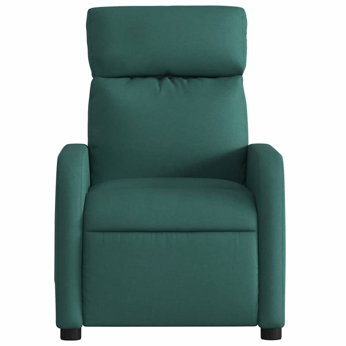 Fotoliu rabatabil, verde închis, material textil WALTI