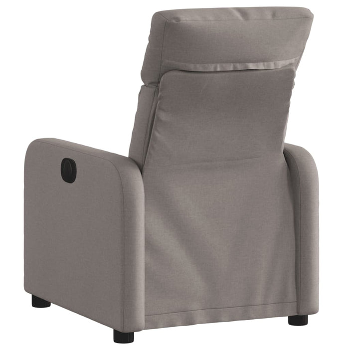 Fotoliu rabatabil, gri taupe, material textil WALTI