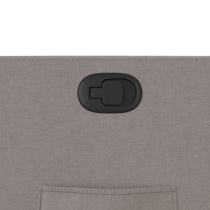 Fotoliu rabatabil, gri taupe, material textil WALTI