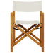 Scaune director pliante, 2 buc., alb crem, material textil - WALTI WALTI