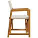 Scaune director pliante, 2 buc., alb crem, material textil - WALTI WALTI