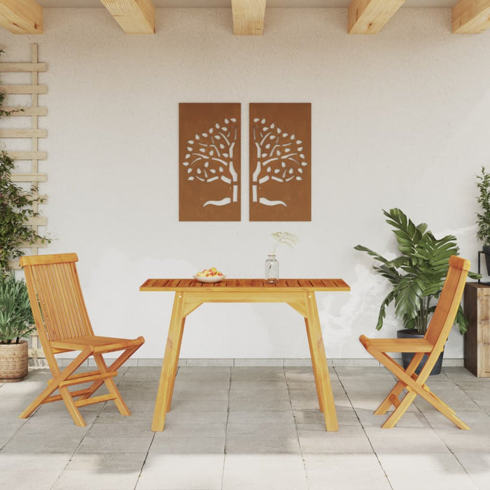 Masă de grădină, 110x56x75 cm, lemn masiv de acacia - WALTI WALTI