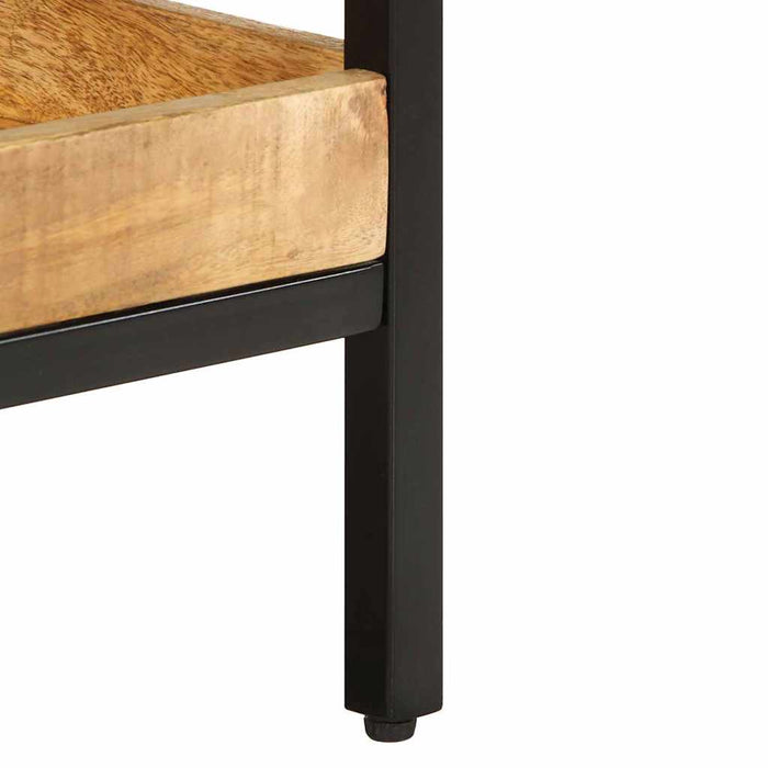 Masă laterală cu raft Maro 45 x 45 x 45 cm Lemn de mango solid WALTI