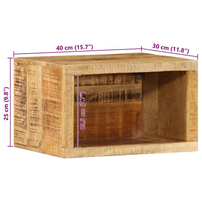 Dulap de noapte Maro 40 x 30 x 25 cm Lemn de mango solid WALTI