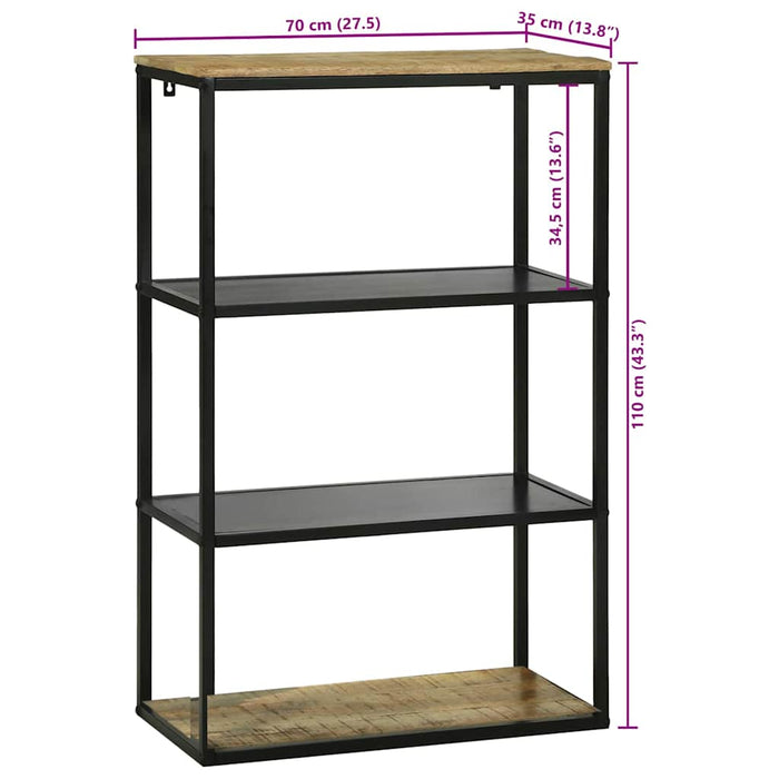 Bibliotecă Maro 70 x 35 x 110 cm Lemn masiv de mango - WALTI WALTI