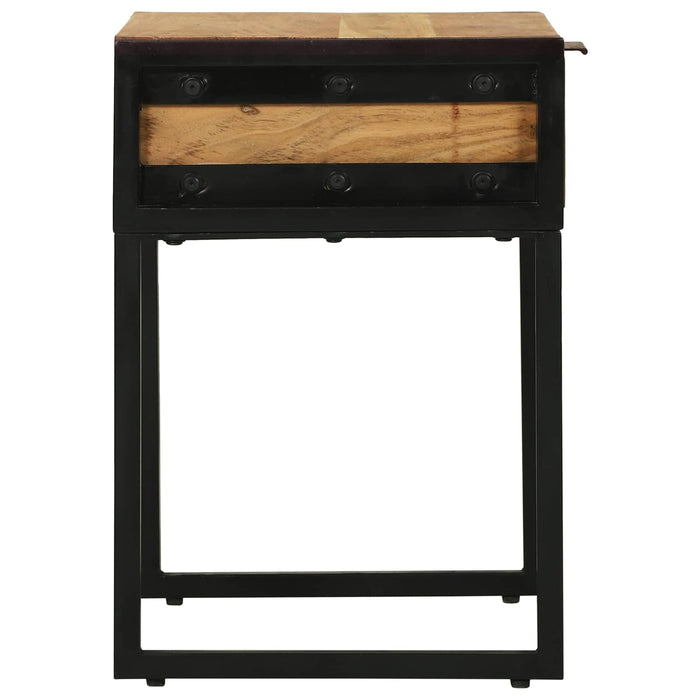 Noptieră Maro 40 x 35 x 50 cm Lemn masiv de acacia și metal - WALTI WALTI