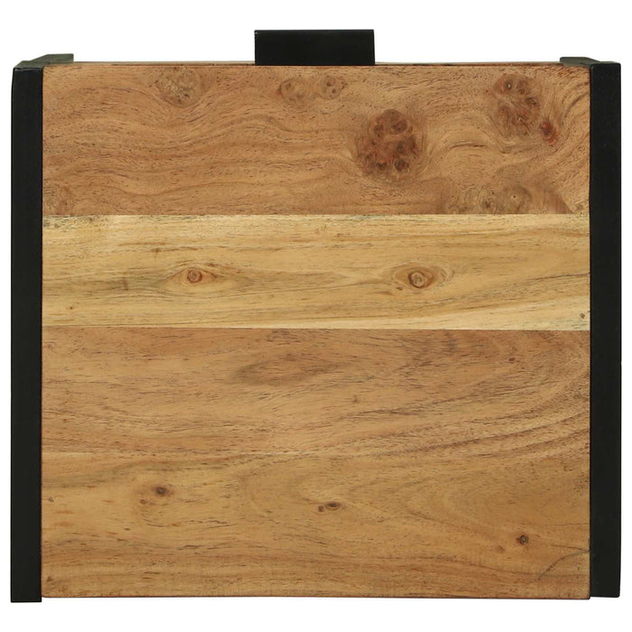 Noptieră Maro 40 x 35 x 50 cm Lemn masiv de acacia și metal - WALTI WALTI