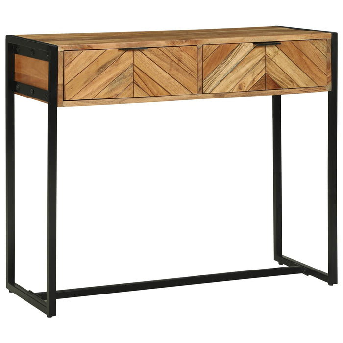 Masă de consolă Maro 90 x 35 x 75 cm Lemn Solid de Acacia WALTI
