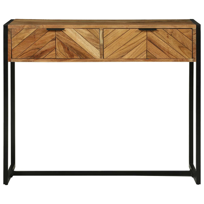 Masă de consolă Maro 90 x 35 x 75 cm Lemn Solid de Acacia WALTI
