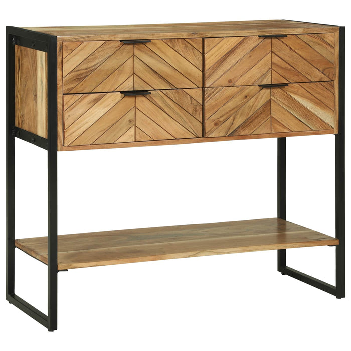 Masă de consolă Maro 90 x 35 x 80 cm Lemn Solid de Acacia WALTI