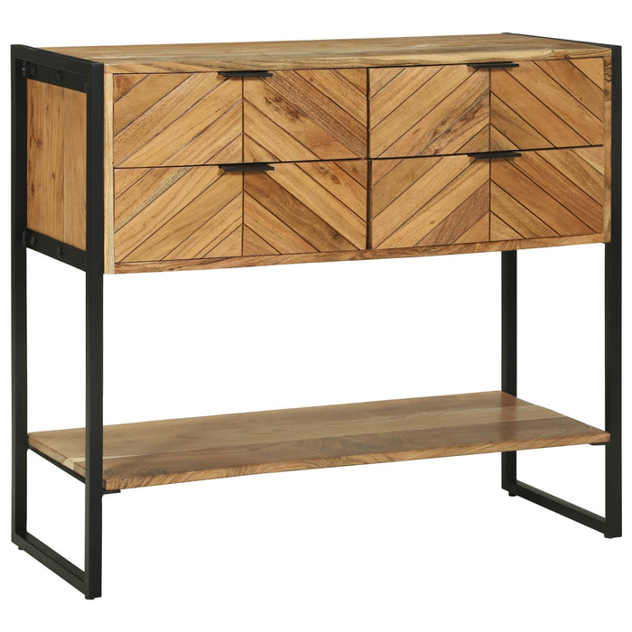 Masă de consolă Maro 90 x 35 x 80 cm Lemn Solid de Acacia WALTI