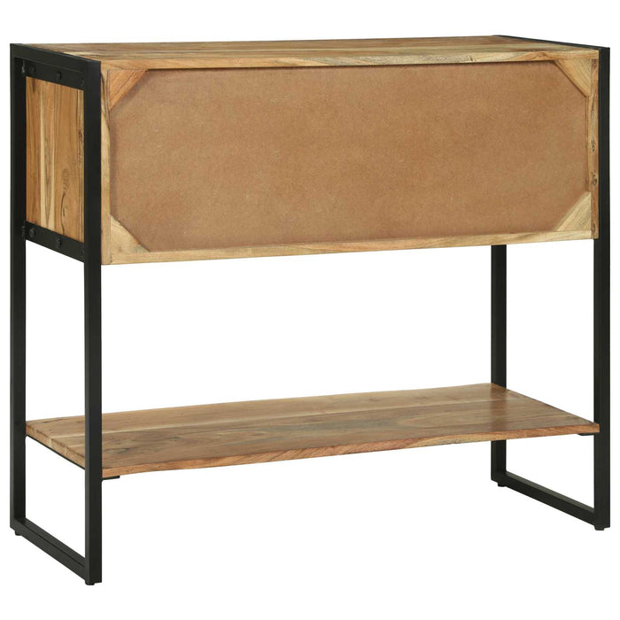 Masă de consolă Maro 90 x 35 x 80 cm Lemn Solid de Acacia WALTI