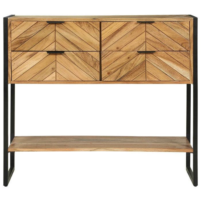Masă de consolă Maro 90 x 35 x 80 cm Lemn Solid de Acacia WALTI