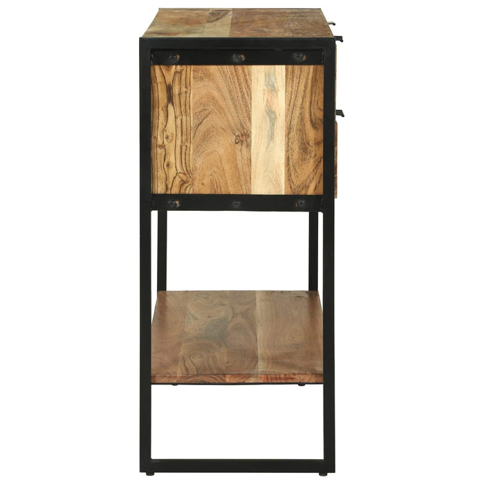 Masă de consolă Maro 90 x 35 x 80 cm Lemn Solid de Acacia WALTI