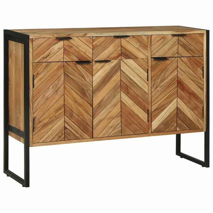 Bufet 100 x 30 x 75 cm Lemn masiv de acacia WALTI