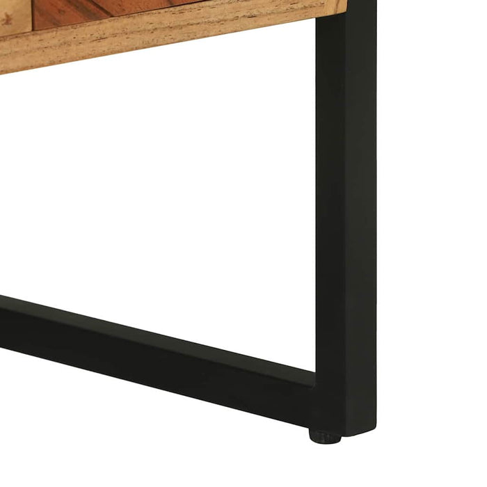 Cabinet TV cu sertar Maro 100 x 35 x 50 cm Lemn masiv de acacia - WALTI WALTI